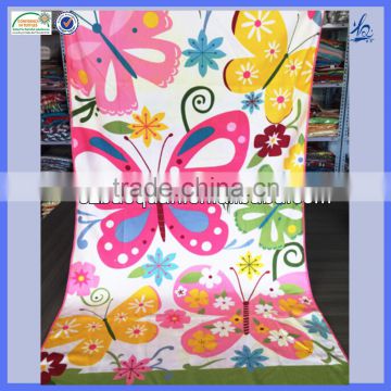 cheap 100% polyester microfiber heat transfer printed beach towel