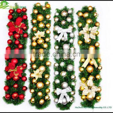 Christmas garland wreath 2M/ 2.7M PVC Christmas decoration canes christmas packaging decorated