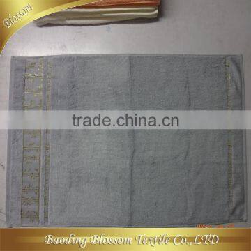 wholesale alibaba china supplier 100% cotton plain embroidered border 20patterns 12colors towel wholesale 50*90cm