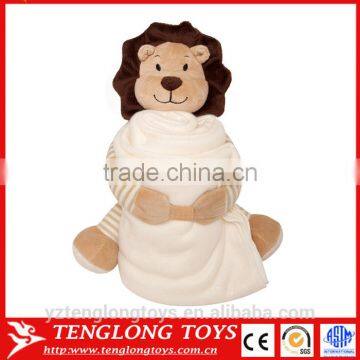 EN71 Approval Plush Inflatable Decorative Round Shape Throw Pillow photo-3