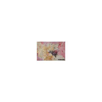 SILK/RAYON PRINTED&DYED BURN OUT FABRIC