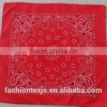 Wholesale cheap paisley pattern custom cotton traditional paisley bandana