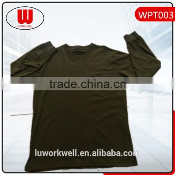 100 cotton long sleeve stock t shirt