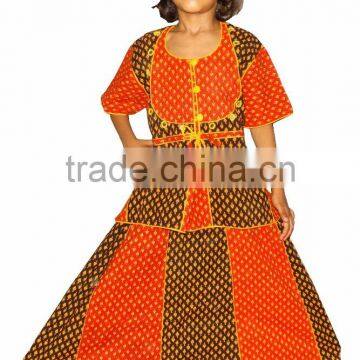 Jaipuri Bandhej Kids Lehenga Choli for Girls