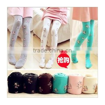 Christmas Girls Hot Sale Organic Baby Clothes Cheery Printed Winter Warm Fleece Liner Thick Kids Tights