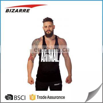 Vest With Extreme Racer Back/Personalized Custom Mens String Gym Singlets/Printing Your Logo Custom Men's Gym Singlet photo-6
