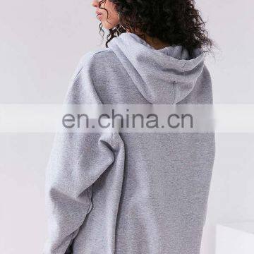 2017 Hot Sale Women Heather Grey Hoodies Mini Logo Hoodies Sweatshirt photo-3