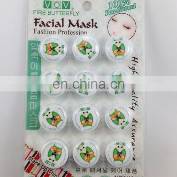 One-time candy aluminum-plastic packaging compressed cosmetic facial mask for gif