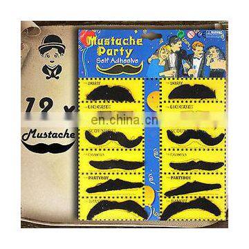 Different shapes artificial fake mustache black fake beard MH2048