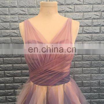 Real Pictures Colorful Tulle Ruffle Bridesmaid Dress 2017 photo-2