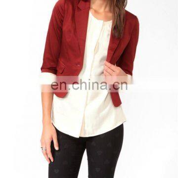 CHEFON 3/4 Sleeve Blazer Womens CFB0014