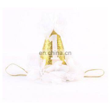 1 PCS Newborn Headbands Girls Hair Accessories Infants Flower Crown Headband Hair Bands Kids Birthday Gifts photo-3