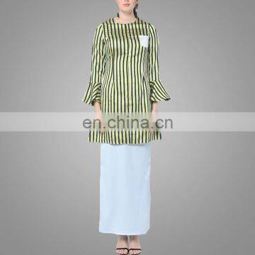 Newest Muslim Women Wear Baju Kurung in Malaysia Middle East Islamic Clothing photo-2