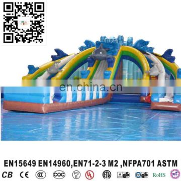 2016 Giant inflatable slide water park for amusement