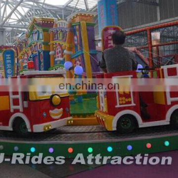 Amusement park railway trains Fire brigade theme electric ride on train