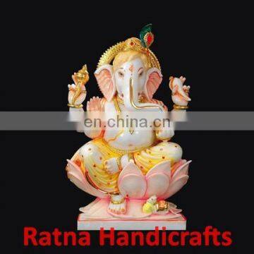 Ganesh Figurine Marble Statue D004