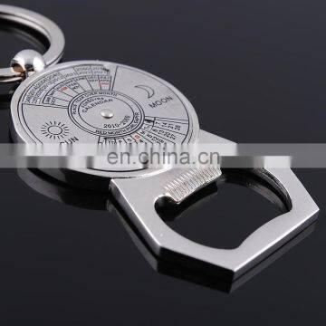 Novelty Funny Calendar Metal Bottle Opener Keychain