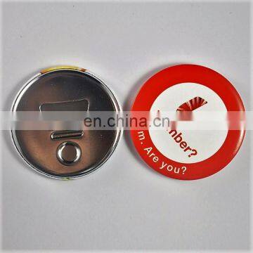 energy-saving print custom make tin badge bottle opener