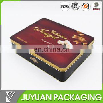 Metal craft chocolate candy /food packaging tin box container