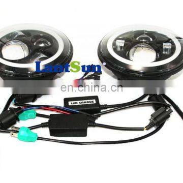 TJ CJ JK 7 inch led driving light with angle eye LED