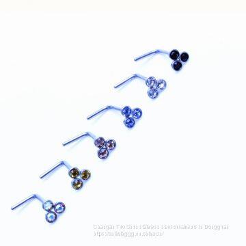 Wish Hot L Type Ear Studs, Titanium Steel, Foreign Trade Stud, Body Piercing Accessories, Wholesalers Wholesale photo-5