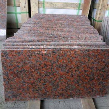 G562 Granite Red Floor Tile Kitchen Countertops & Steps photo-3