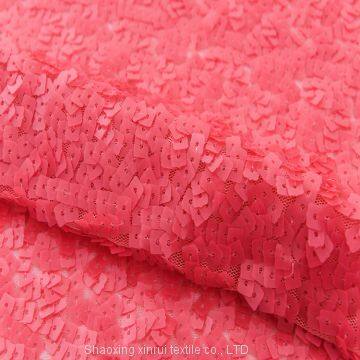 all over embroidery big mermaid pink reversible dubai large sequin fabric