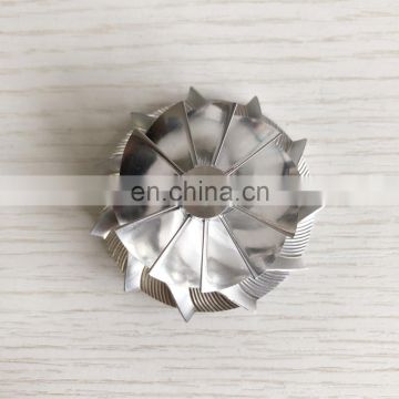 GT15-25 38.62/52.00mm 11+0 blades high performance Turbo milling/aluminum 2618/billet compressor wheel for 760699-5004