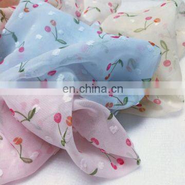 High Quality Chiffon Printed Fabric 75D for Women's Dress photo-3
