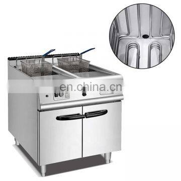Cooking Range 2 Tank 2 Basket Gas Fryer With Cabinet photo-2