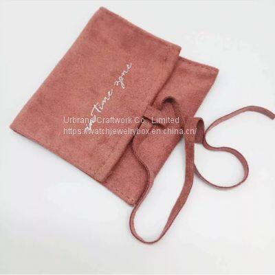 Small Elegant Both Velvet Face Jewelry Pouch Bag With Custom Logo photo-3