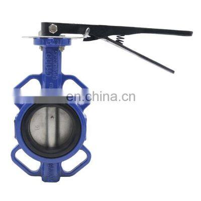 Bundor DN50-200 Lever Operated Wafer Type Manual Butterfly Valve