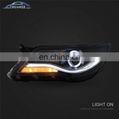 Good Quality with DRL factory wholesales head lamp 2010-2012 led headlights for VW tiguan