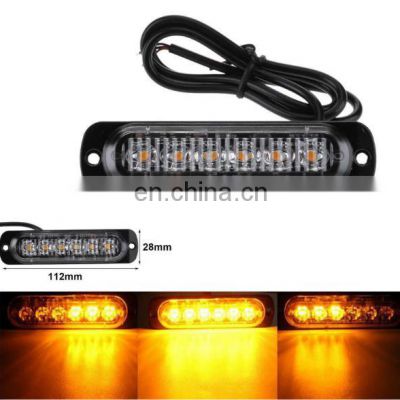 LED Emergency Strobe Warning Light BaishenglinMotor 6 LED  12-24v