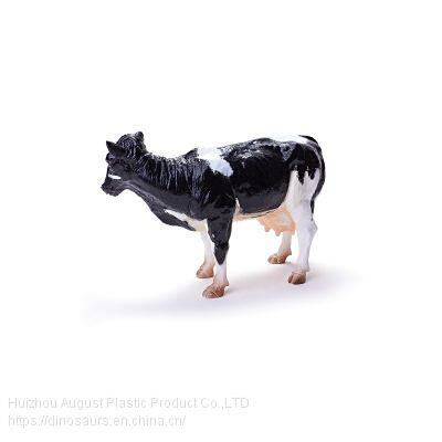 Custom Holstein Friesian Figure Pvc Holstein Cow Animal Model Toy Vivid Holstein Friesian Cow Action Figure photo-2