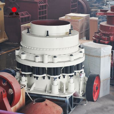 Large 100tph PY Series Spring Cone Crusher Machine Cobblestone Rock Granite Cone Crusher Work principle