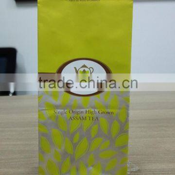 side gusset matte bag for tea packaging