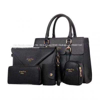 XP1031 Wholesale New Fashion PU Leather Handbags Composite Bag 5 Set Ladies Hand Bag Shoulder Crossbody Women Purse Bag