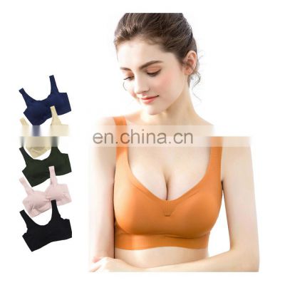 Sexy Bras For Women Seamless Easy Comfort Bra Push Up Lingerie Vest Padded Brassiere Sleeping Underwear Bras For Women Seamless