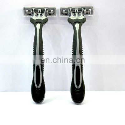 Popular hot selling disposable body shaver for men triple blade cheap men shaver