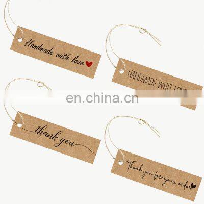 Custom Tshirt Thank You Hangtag String Brand t Shirt Hair Bag Shoe Hang Tag photo-4