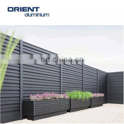 Factory Custom Laser Cut Outdoor Decorative Metal Fence Panels Powder Coated Aluminium Privacy Trellis Fencing Garden