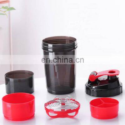Bpa Free Plastic High Quality 600 ml Plastic Protein Powder Shakers Sport Water Bottles photo-5