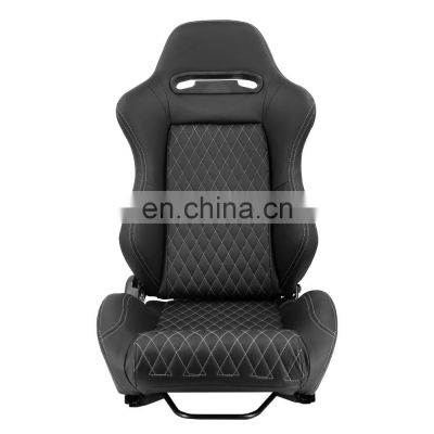 black PVC CUSTOM racing car seat racing seat