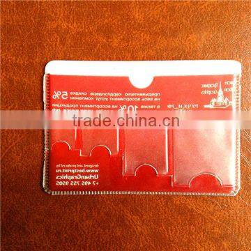 2014 high quality new shiny PVC card holder / clear pvc card holder