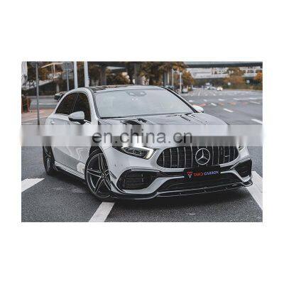 Front Middle Lip 100% Dry Carbon Fiber Material Military Quality Original Car Data Development For BENZ A45 W177