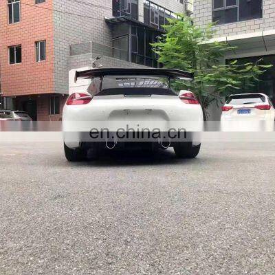 Latest New Design Pur + Carbon Fiber Material GT4 Style Bodykit Front Bumper Rear Diffuser For 2012-2016 Cayman Boxster 981