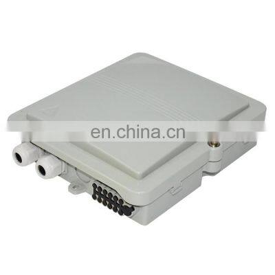 ABS material 2 inlet port 12 outlet ports engineer plastic Fiber Demarcation Closure FTTH Mini Optic Terminal drop Box