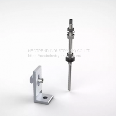 Aluminum L Foot With Hanger Bolt Mounting Structure