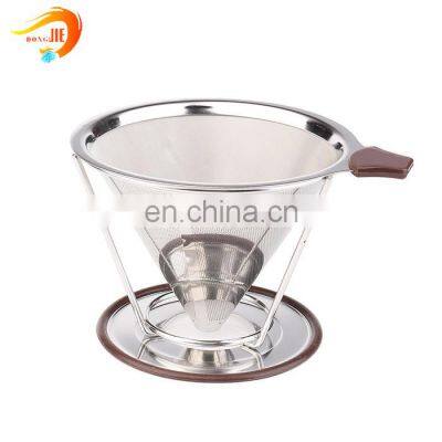 Pour Over Economical Metal Coffee Filter Dripper Manufacturer photo-3